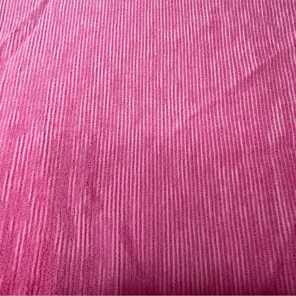 Frnch Paris blouse pink striped tie front bow button down tshirt collared top - Picture 8 of 10